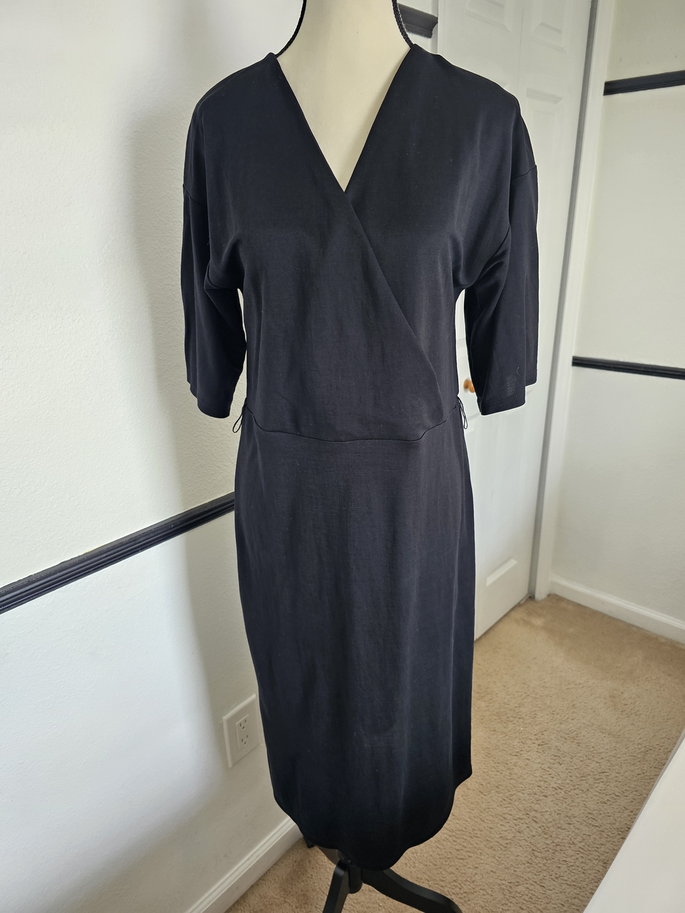 ZARA Black Wrap-Style Women's Dress(S)